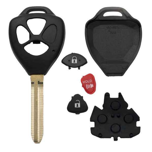 Toyota 3 Button Remote Key Shell