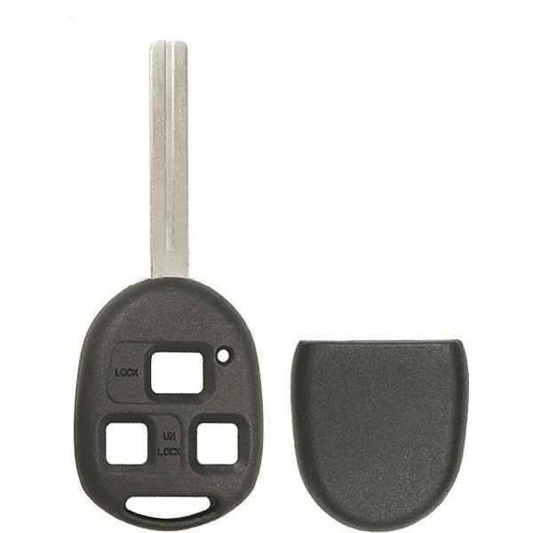 Dura-Shell Rugged 3 Button Remote Key Shell LONG Blade TOY40 for Lexus by Keyless2Go