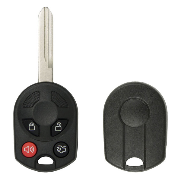 Ford, Lincoln, Mercury 4 Button Remote Head Key Shell Replacement Case OUCD6000022, 164-R7040 - Aftermarket