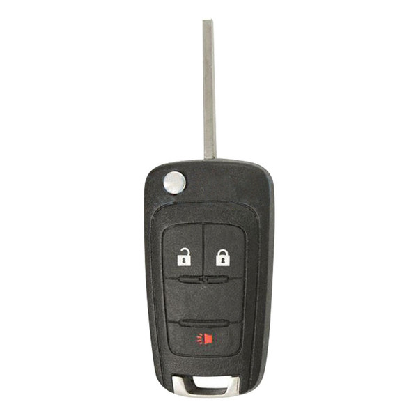 Chevrolet 3 Button Remote Flip Key OHT01060512, 20873621, 315 MHz - New, OEM