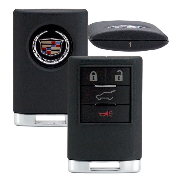 Strattec (5923881) Cadillac 4 Button Driver 1 Remote OUC6000066, OUC6000223, 22889451, 315 MHz - New, OEM - Closeout