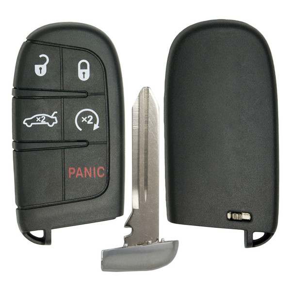 5 Button Shell For Dodge Jeep Smart Proximity Remote Key M3N-40821302 Case/Pad, 5btn Tombstone Shell