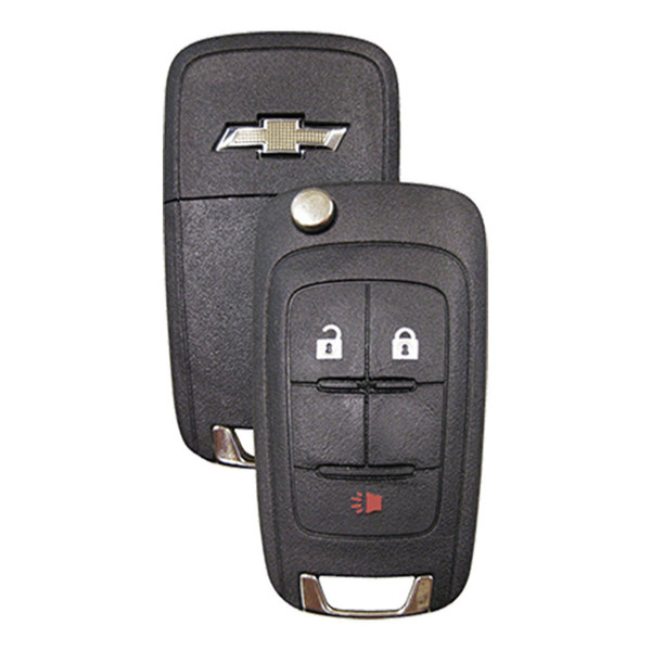 Strattec (5913598) Chevrolet 3 Button Non PEPS Remote Flip Key OHT01060512, 20873621, 315 MHz - New, OEM