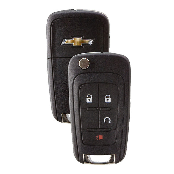 Strattec (5913597) Chevrolet 4 Button Non PEPS Remote Flip Key OHT01060512, 20873620, 315 MHz - New, OEM