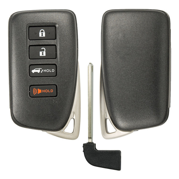Lexus 4 Button Smart Key Shell Replacement Case HYQ14FBA, HYQ14FBB, HYQ14FLB - Aftermarket