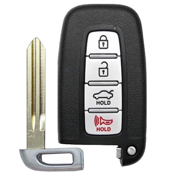 Hyundai 4 Button Replacement Smart Key Shell Case - Standard Blade SY5HMFNA04, 95440-3M100 - Aftermarket