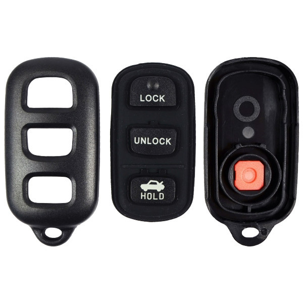 Toyota 4 Button Remote Case and Pad Replacement Shell - Aftermarket