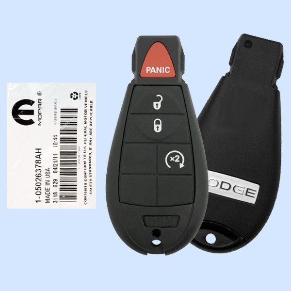 Dodge 4 Button Non Proximity Remote IYZ-C01C, 5026378, 433 MHz - New, OEM