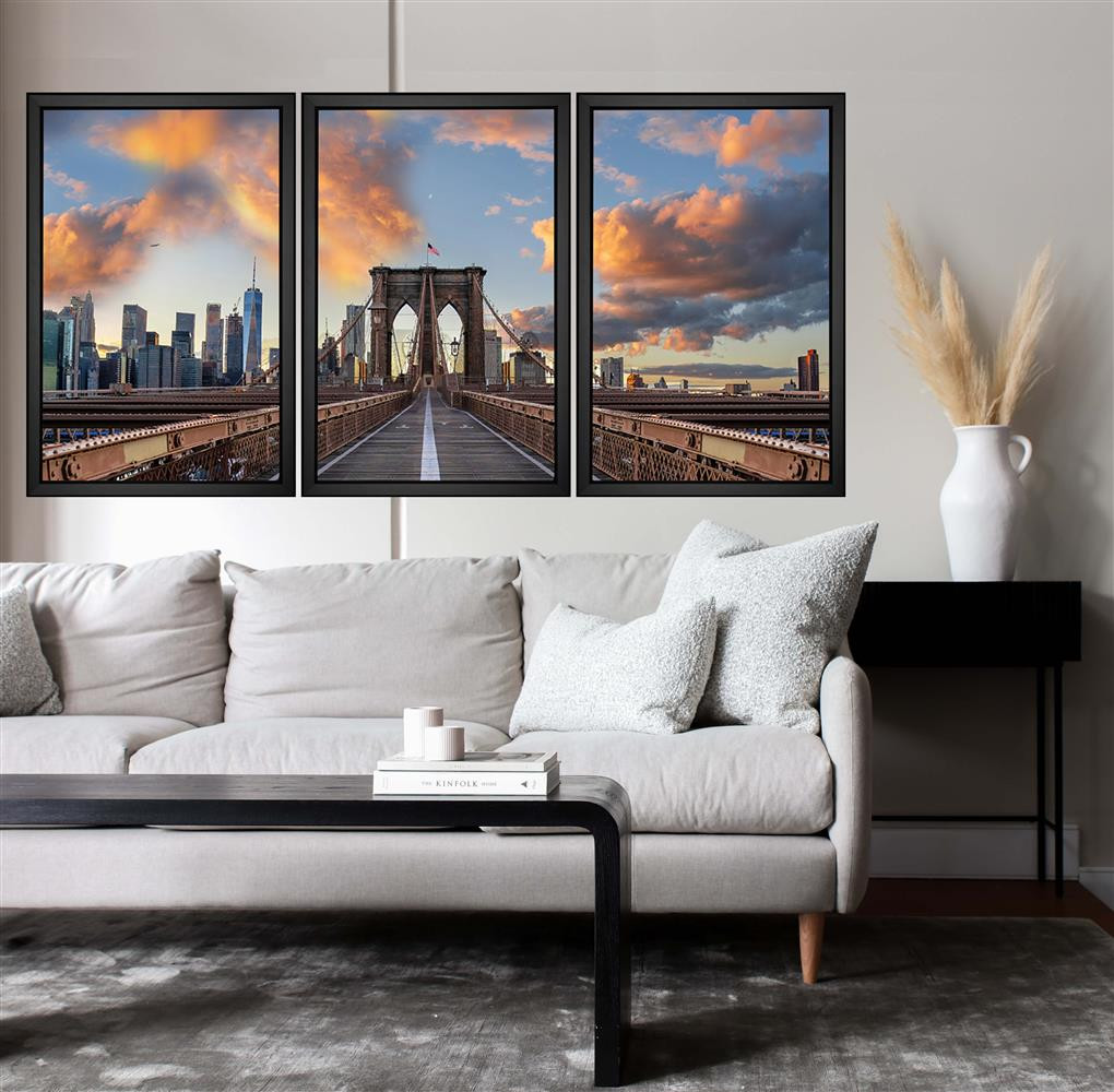 The Brooklyn Bridge Near Sunset Fine Art Print Giclees