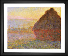 Claude Monet, Grainstack Sunset, EFX, EFX Gallery, art, photography, giclée, prints, picture frames