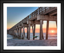 Skeeze, Pier Sunset,  EFX, EFX Gallery, art, photography, giclée, prints, picture frames