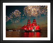 Irina Mobinovyc, Tall Ship Fireworks, EFX, EFX Gallery, art, photography, giclée, prints, picture frames