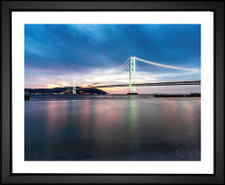 かねのり 三浦, The Akashi Kaikyo Bridge, EFX, EFX Gallery, art, photography, giclée, prints, picture frames photograph Japanese bridge framed art