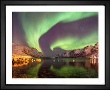 Skeeze, Aurora Borealis Reflection, EFX, EFX Gallery, art, photography, giclée, prints, picture frames Alaska