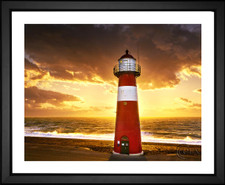 Kalli Gruen, Beach Lighthouse, EFX, EFX Gallery, art, photography, giclée, prints, picture frames