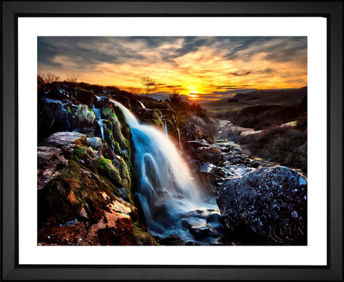David Mark, Scotland Waterfall at Dusk, EFX, EFX Gallery, art, photography, giclée, prints, picture frames