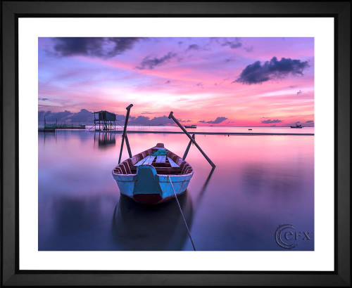 Quang Le, Rowboat Sunrise, EFX, EFX Gallery, art, photography, giclée, prints, picture frames