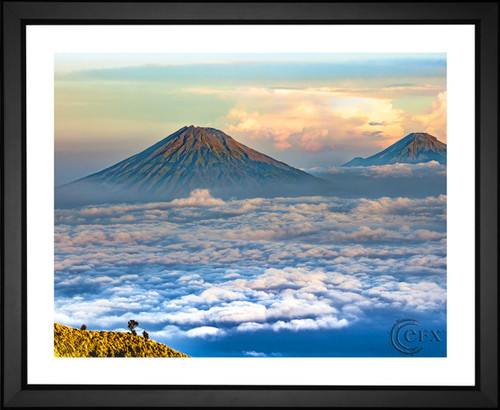 Kanenori, Central Java Twin Volcanoes, EFX, EFX Gallery, art, photography, giclée, prints, picture frames