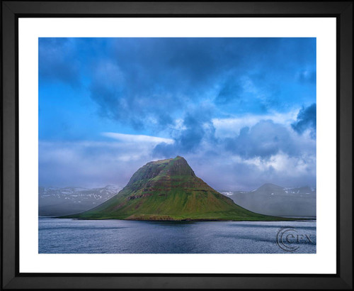 Joe deSousa, Blue Sky Over Mount Kirkjufell, EFX, EFX Gallery, art, photography, giclée, prints, picture frames