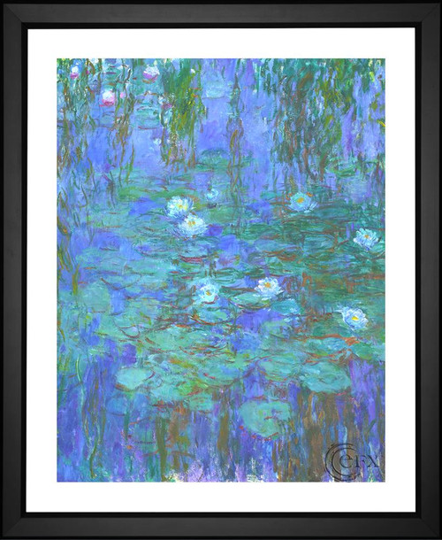 Claude Monet, Blue Water Lilies, EFX, EFX Gallery, art, photography, giclée, prints, picture frames