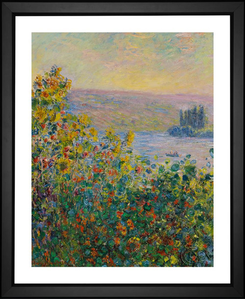 Claude Monet, Flower Beds at Vétheuil, EFX, EFX Gallery, art, photography, giclée, prints, picture frames