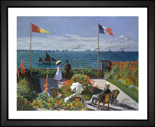 Claude Monet, Garden at Sainte-Adresse, EFX, EFX Gallery, art, photography, giclée, prints, picture frames