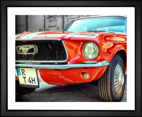 Peter Herrmann, Ford Mustang, EFX, EFX Gallery, art, photography, giclée, prints, picture frames 1968 Ford Mustang Fastback. framed art print