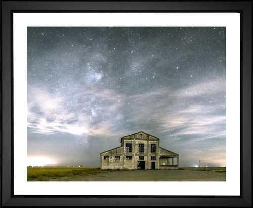 Skeeze, Milky Way Stars over an Abandoned Warehouse, EFX, EFX Gallery, art, photography, giclée, prints, picture frames