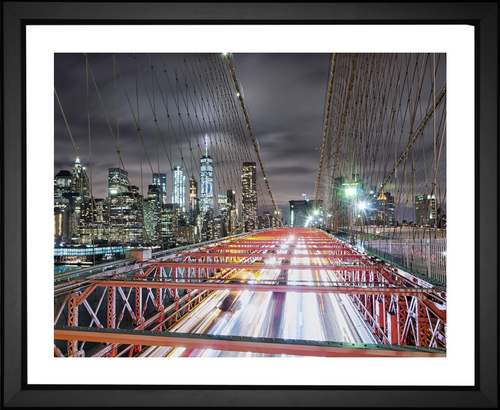 David Hertle, Brooklyn Bridge at Night, EFX, EFX Gallery, art, photography, giclée, prints, picture frames