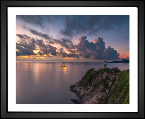 Carlo Yuen, Cliff Ocean Sunrise, EFX, EFX Gallery, art, photography, giclée, prints, picture frames