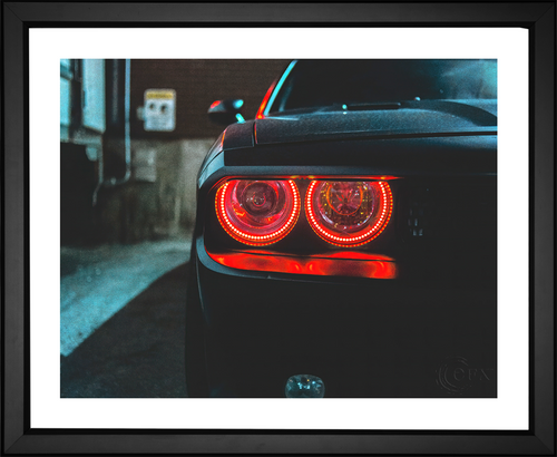 Erik Mclean, Dodge Challenger Headlights, EFX, EFX Gallery, art, photography, giclée, prints, picture frames