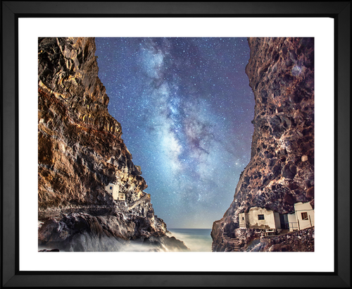 Evgeni Tcherkasski, View of Milky Way from Cave, EFX, EFX Gallery, art, photography, giclée, prints, picture frames Pirates Cove La Palma Canary Islands