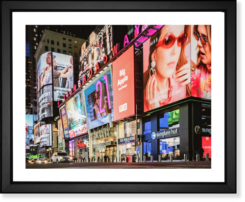 Framed Fine Art Print Giclée, times square, nyc, new york, new york city, manhattan, big apple, 1540 Broadway, Broadway, EFX  Gallery, picture frames