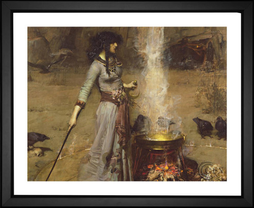 John William Waterhouse, The Magic Circle, EFX, EFX Gallery, art, photography, giclée, prints, picture frames