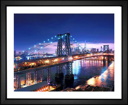 Zac Ong, Williamsburg Bridge at Night, EFX, EFX Gallery, art, photography, giclée, prints, picture frames