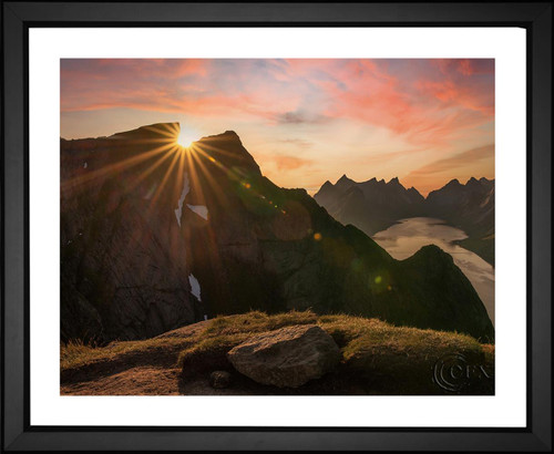 Christopher Moore, Fjord Norwegian Midnight Sun, EFX, EFX Gallery, art, photography, giclée, prints, picture frames