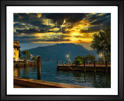 Andreas Bodio, Lake Garda Thunderstorm, EFX, EFX Gallery, art, photography, giclée, prints, picture frames