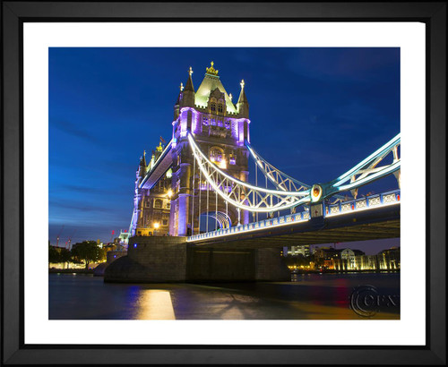 Skeeze, Illuminated London Tower Bridge at Night, EFX, EFX Gallery, art, photography, giclée, prints, picture frames