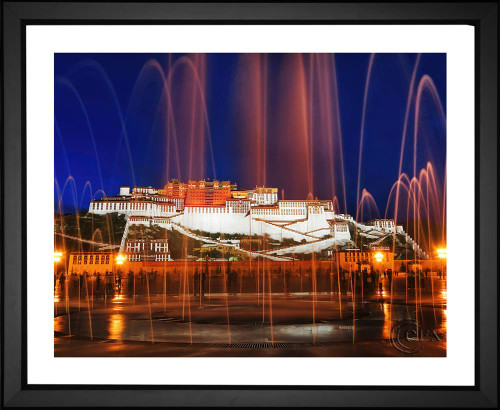 Smokefish, Potala Palace Fountain, EFX, EFX Gallery, art, photography, giclée, prints, picture frames