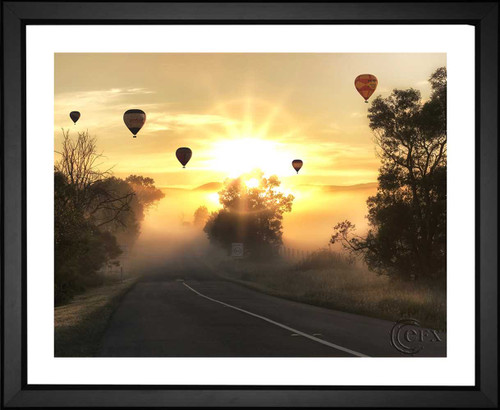 Cindy Lever, Hot Air Balloons at Sunrise, EFX, EFX Gallery, art, photography, giclée, prints, picture frames