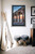 Skeeze, Pier Sunset,  EFX, EFX Gallery, art, photography, giclée, prints, picture frames, Skeeze Pier Sunset on 45" frame in living room
