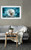 Myriams-Fotos, Wolves in the Moonlight, EFX, EFX Gallery, art, photography, giclée, prints, picture frames, Wolves in the Moonlight 45" landscape frame in room with couch