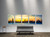 James Venuti, Chicago Sunset, EFX, EFX Gallery, art, photography, giclée, prints, picture frames, Chicago Sunset 45" multi-frame 5 section in room with couch