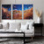 James Webb Space Telescope, Cosmic Cliffs, EFX, EFX Gallery, art, photography, giclée, prints, picture frames, Cosmic Cliffs 45" multi-frame 3 section in living room
