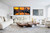 James Venuti, Sunset Tiber, EFX, EFX Gallery, art, photography, giclée, prints, picture frames, Sunset Tiber 45" multi-frame 3 section in living room