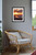 Mark Gilder, Sunset in Florence, EFX, EFX Gallery, art, photography, giclée, prints, picture frames, Sunset in Florence 24" frame in bedroom