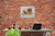 Christmas Decor, EFX, EFX Gallery, art, photography, giclée, prints, picture frames, Christmas Decor 24" landscape frame on red brick wall