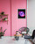 Cats Eye Nebula, EFX, EFX Gallery, art, photography, giclée, prints, picture frames, Cats Eye Nebula 24" frame on a pink wall