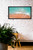 Tropical Shoreline, Cabo San Lucas, EFX, EFX Gallery, art, photography, giclée, prints, picture frames framed art photograph beach ocean sea by Jared Rice, Tropical Shoreline 36" landscape frame on white brick wall