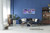 JJ Jordan, Millennium Bridge Underpass, EFX, EFX Gallery, art, photography, giclée, prints, picture frames fine art print photography london thames river, Millennium Bridge Underpass 24" multi-frame 3 section in dark blue living room